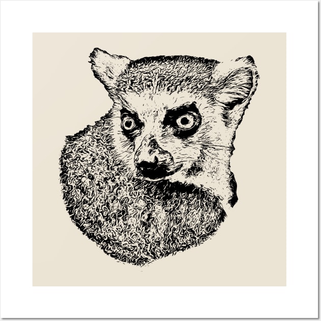 Lemur Wall Art by Guardi